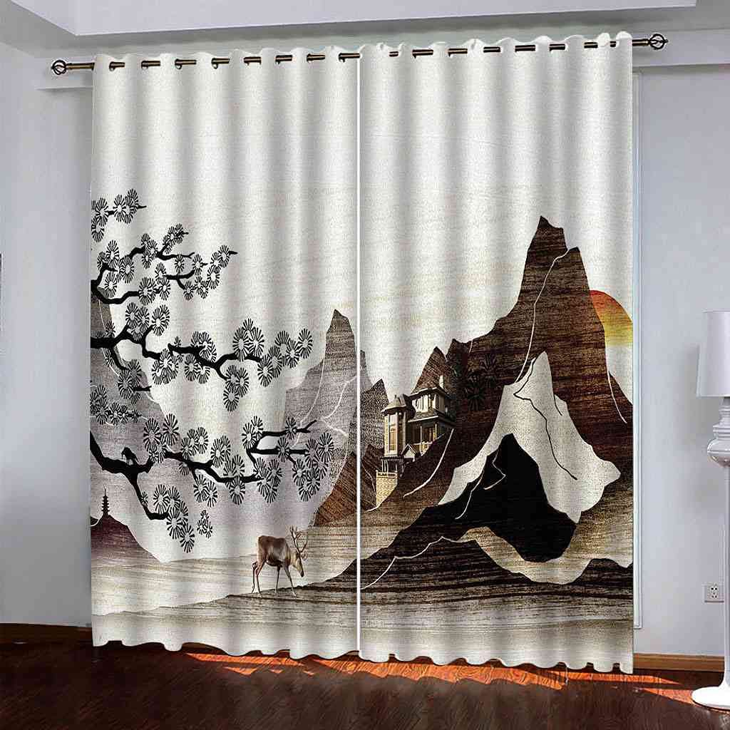 Rideaux occultants d'enfant 3D créez un cocon de nature dans la chambre de vos enfants