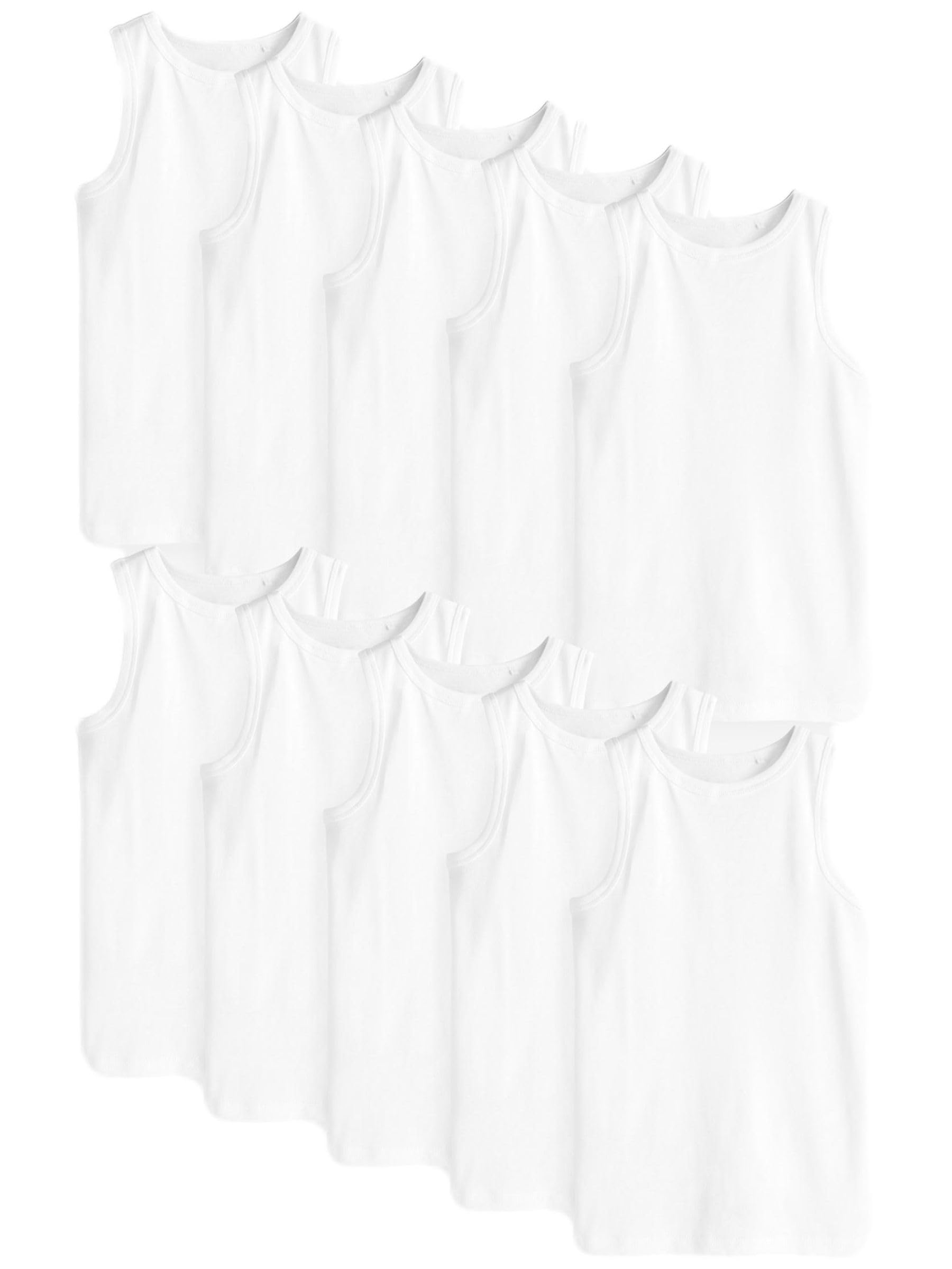 NEXT Garçon Débardeurs en coton bio, lot de 10