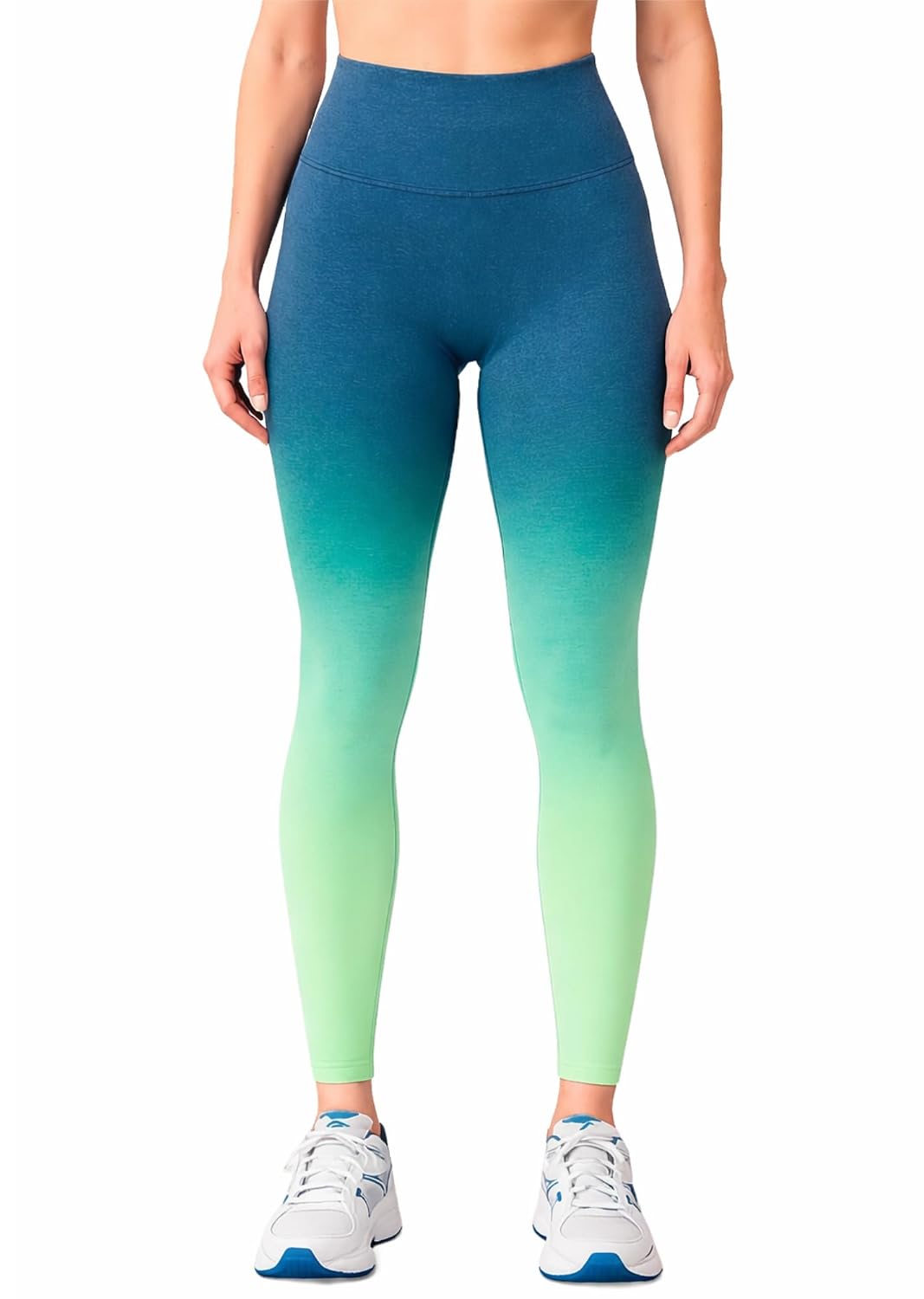 Fashiol Women's Yoga Workout Ombre Tights Slim Fit Pants Breathable Gymwear Tights | High Waisted Fitness Leggings
