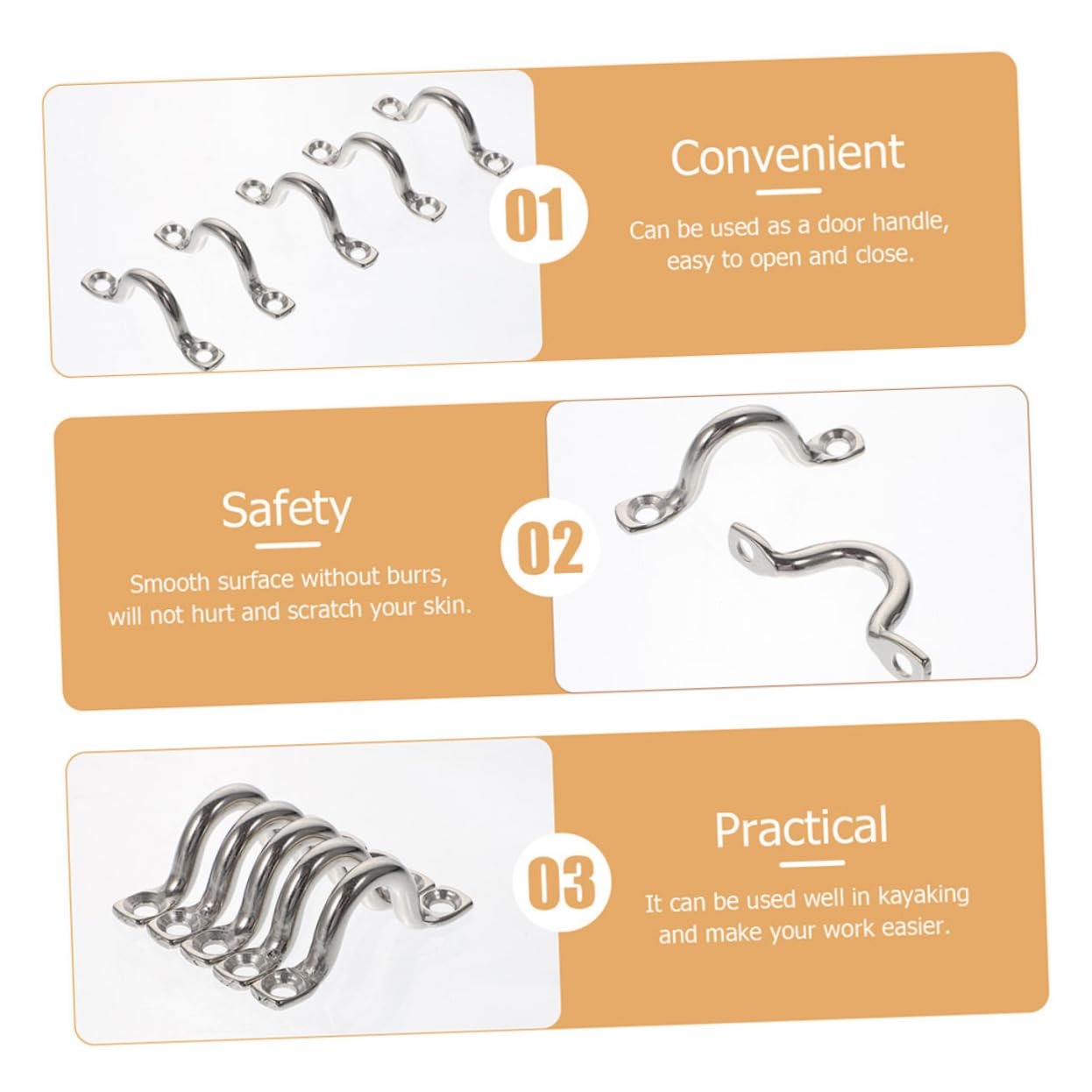 10 Maniglie Per Imbarcazioni In Acciaio Inox 316 - Per Barche, Kayak E Canoe, Fissaggio Sicuro - Foto 11