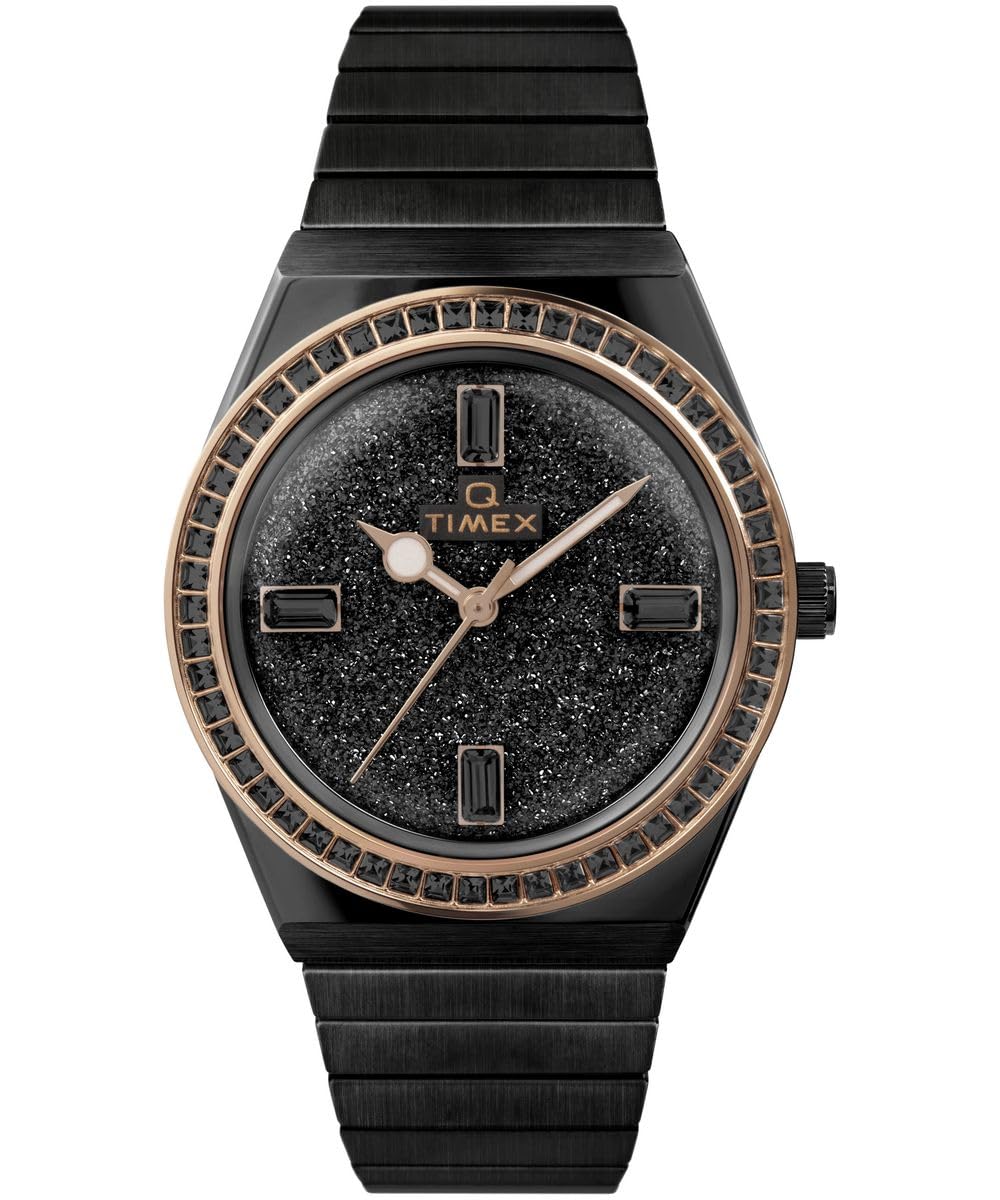 Timex Women's Analogue Quartz Watch with a Stainless Steel Strap Q Reissue