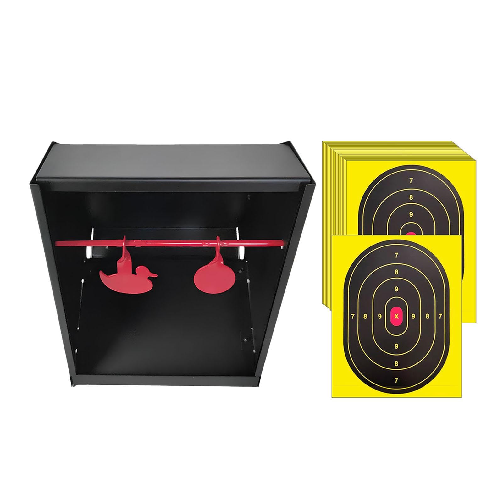 Scatola Porta-bersagli con Bersagli Rotanti. Contenitore per La Raccolta Differenziata. Bersagli di Carta per L'allenamento Giochi.