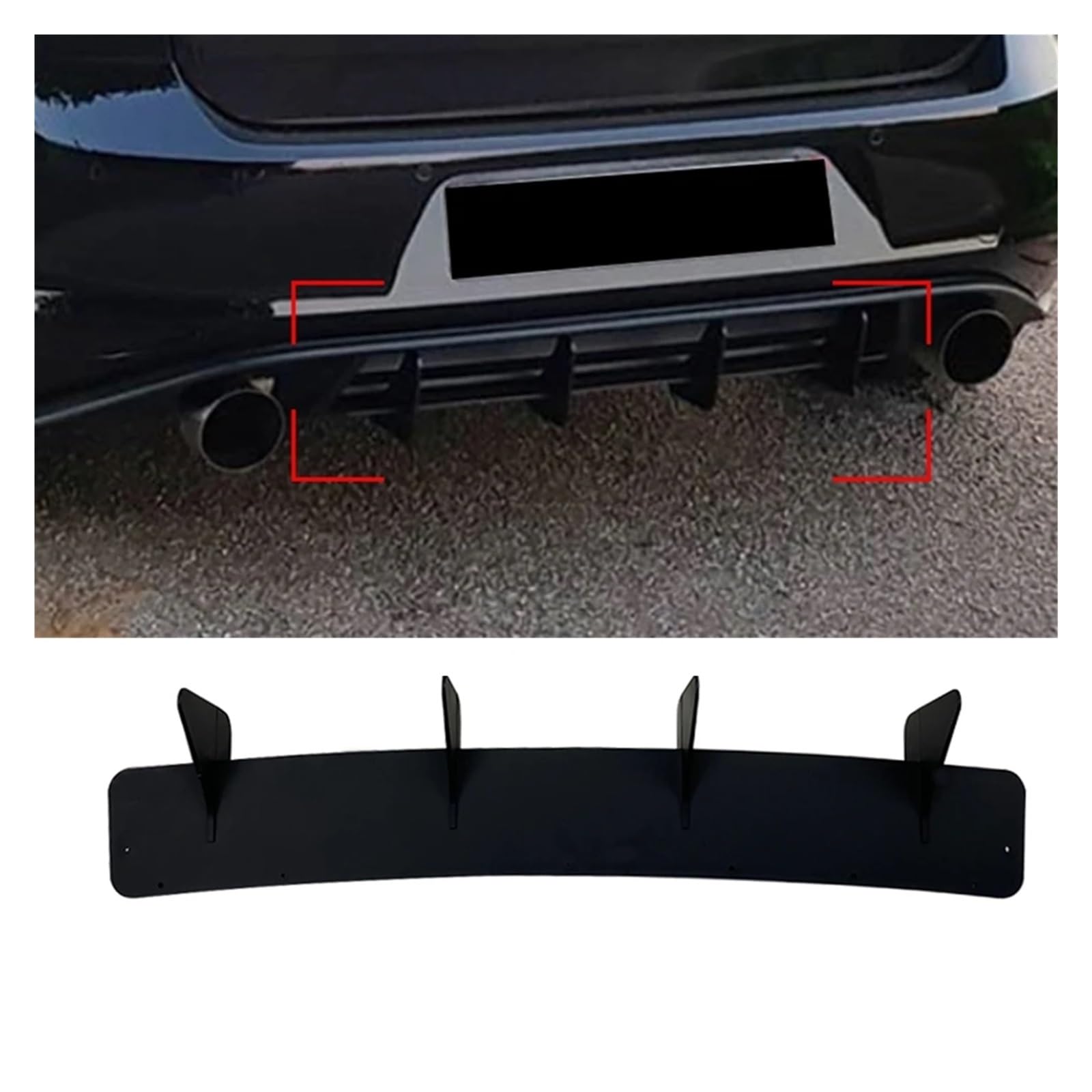 Dyfuzor tylnego zderzaka samochodu, splitter wargowy, pasuje do Volkswagena, Golfa 7 MK7 MK VII GTI 2014-2017, listwa wykończeniowa, spoiler, klapa bagażnika tylny dyfuzor podwozia samochodu