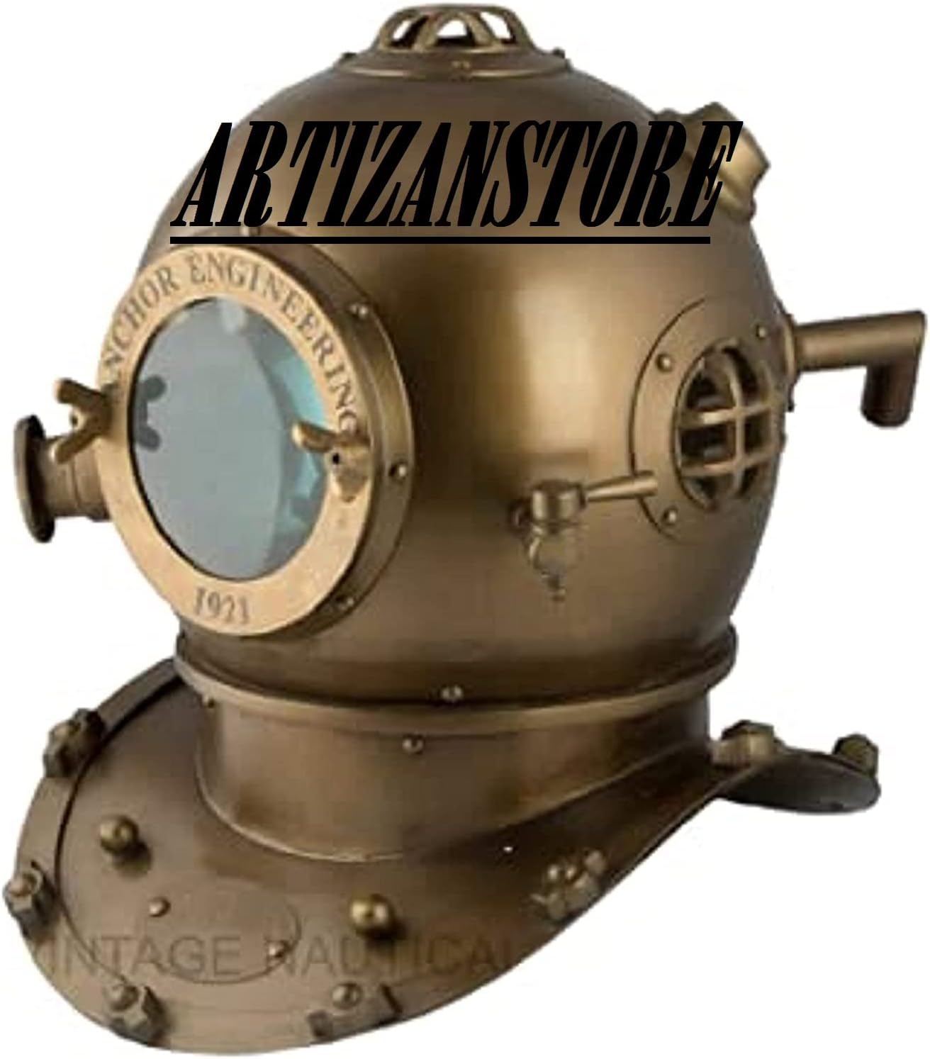 Navy Divers Diving Helmet Antique Diving Helmet for Scuba Diving ~ Antique Mark V Marine Scuba Divers Helmet 18" - Home Office Decorative