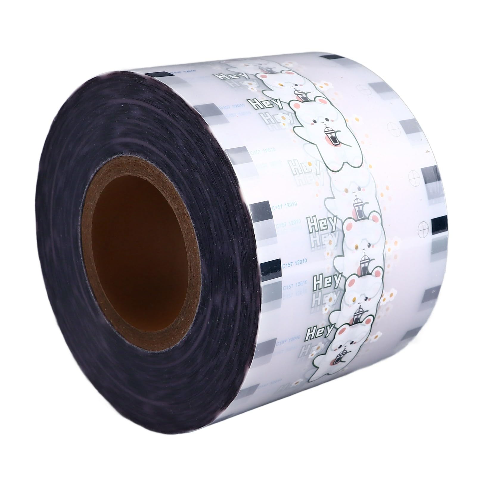 Cuifati Film de Scellage pour Tasses Boba, 3000 Tasses, Film de Scellage pour en PP et en Papier, Résistant aux Hautes Températures, Couvercle Jetable pour thé à Bulles, thé au Lait, Anti-fuite pour