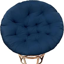 Papasan Chair Cushion Only, 52 in Cushion for Papasan, Round Leisure Papasan Seat Cushion Blue