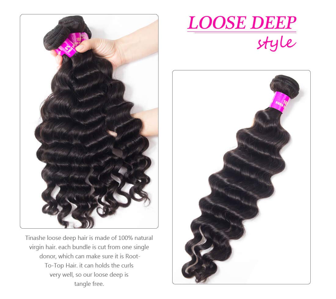 Loose Deep Wave Closure Virgin Human Hair Lace Closure with Baby Hair Soft and Bouncy 4x4 Inch Closure with Bleached Knots Natural Color Can Be Dyed and Bleached 8 Inch Free Part