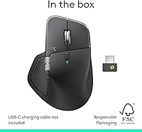 Vista 11 de Logitech MX Master 4, Ergonomic Wireless Mouse with Advanced Performance Haptic Feedback, Ultra-Fast Scrolling, USB-C Charging, Bluetooth, Windows