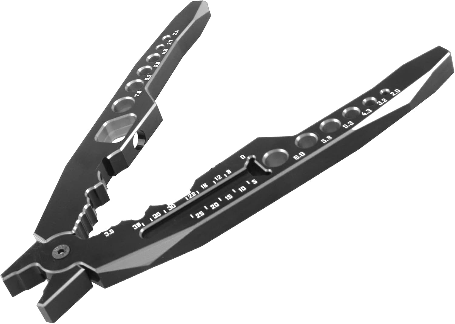 RC Shock Absorber Pliers RC Multifunction Pliers RC Rod Ends Disassemble Tools & Small Cross Socket Spanner Compatible with Traxxas Arrma Axial Losi Redcat HSP 1/8 1/10 RC Car Truck (Black)