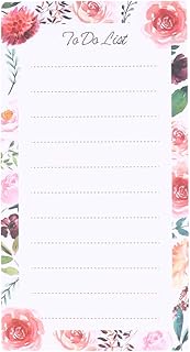 Toyvian Adesivos De Calendário Bloco de Notas Magnético Lista de Afazeres Lembrete Memorando Bloco de Notas Adesivo Colar Placa para Geladeira Lista de Compras de Supermercado 75X140mm