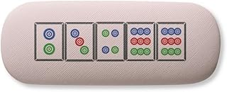Dots Suit Mahjong Tiles Glasses Case Eyeglasses Hard Shell Storage Spectacle Box