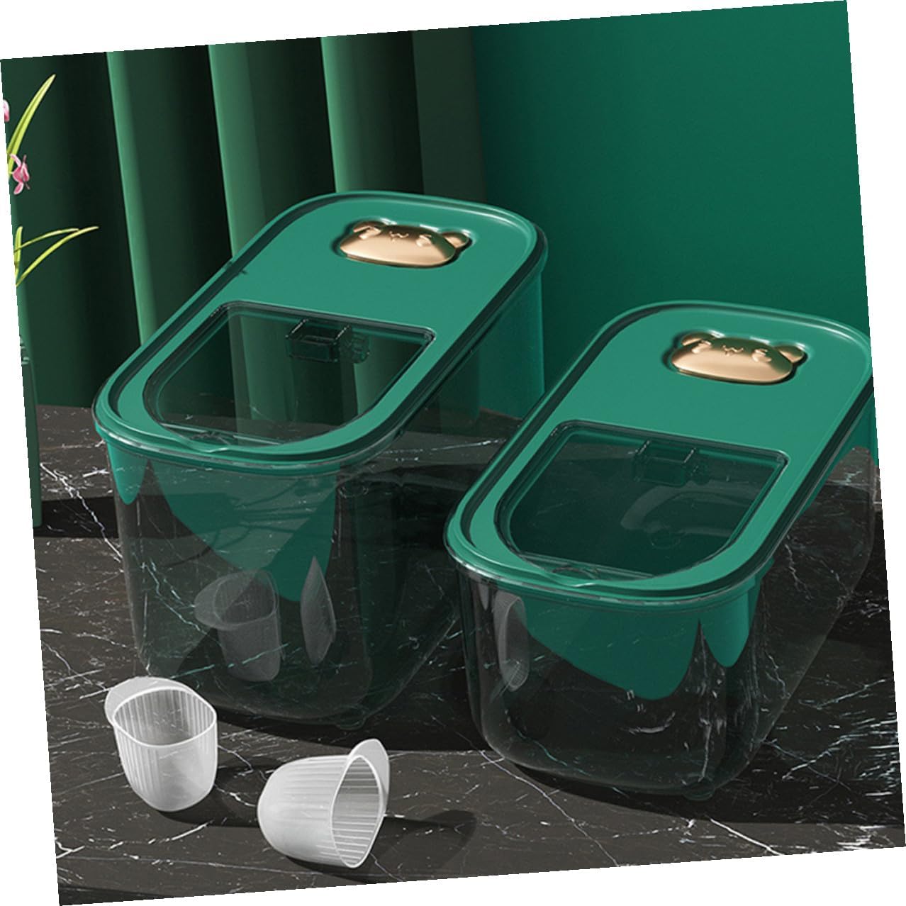 Sealing Rice Storage Box 10lb Thickened Plastic Multi-function Grain and Flour Container Moisture-proof Kitchen Storage for Household Use