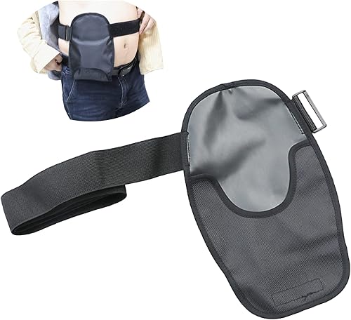 Miniatura 8 de homfanseec Fundas para bolsas de ostomía impermeables con banda de fijación elástica ajustable, funda universal para estoma para ileostomía,