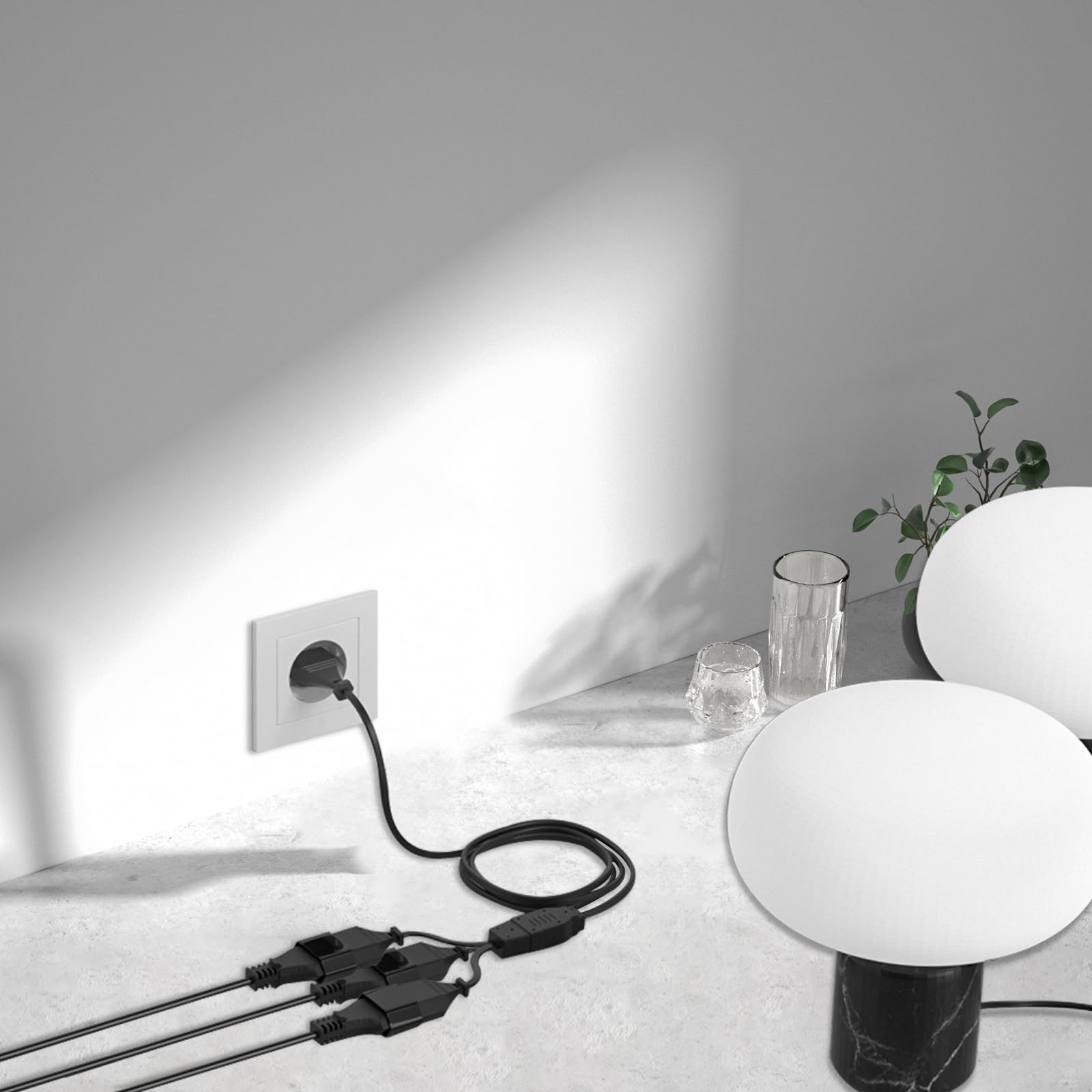 1.2m EU/US/AU/UK Plug cavo adattatore di alimentazione ca