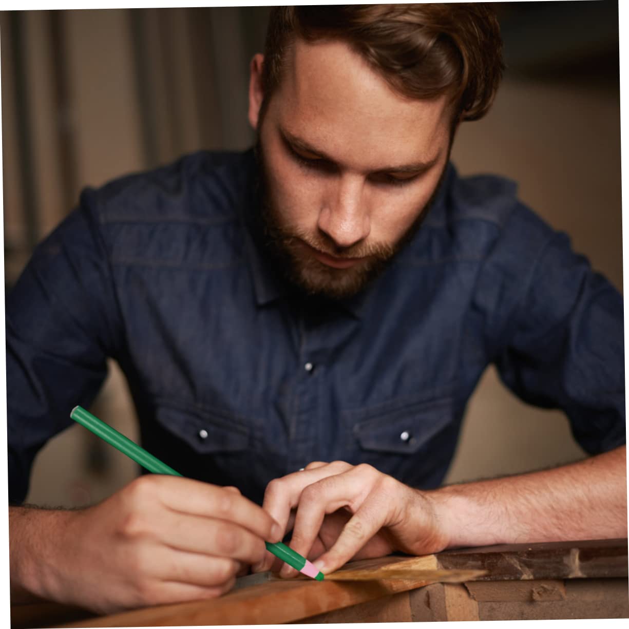 Marcador Despegable De Bolígrafo Multiusos Para Confección y Manualidades Lápiz Para Dibujo y Decoración Para Verde