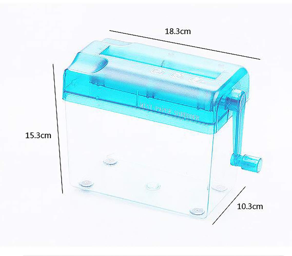 Small Mini Hand Shredder Office Home Manual Manual Mini Small Manual Hogar Trituradora Hoja De Destrucción Destrucción De Empresas Familiares Tarjeta De Crédito Shredders