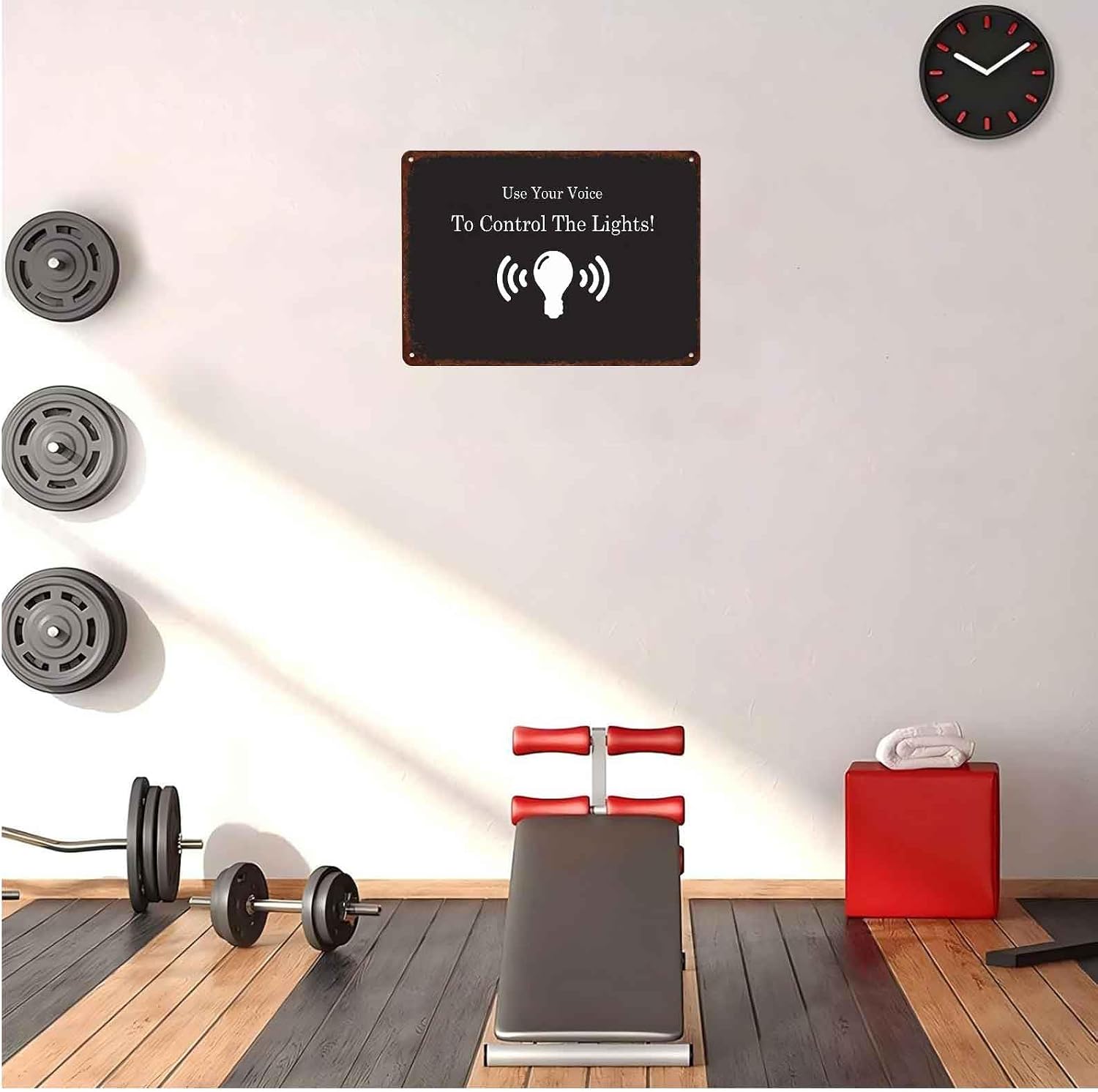 Use Your Voice Control Smart Light Aluminum Metal Sign, 8 X 12 Inch, Vintage Wall Decor for Home Living Room Garage Bar Man Cave image 5
