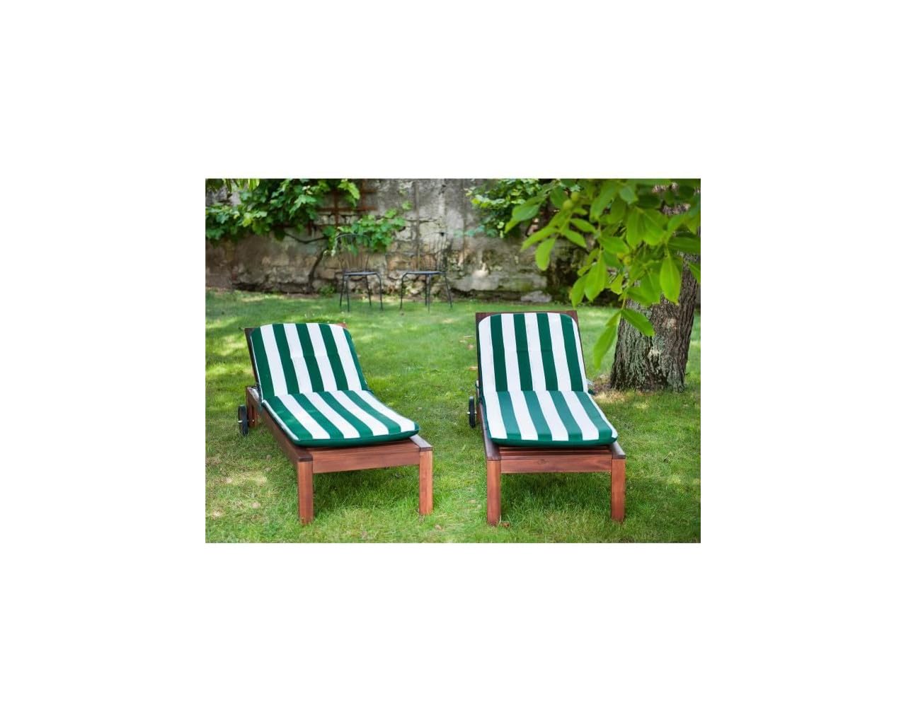 Coussin pour bain de soleil Cancale vert