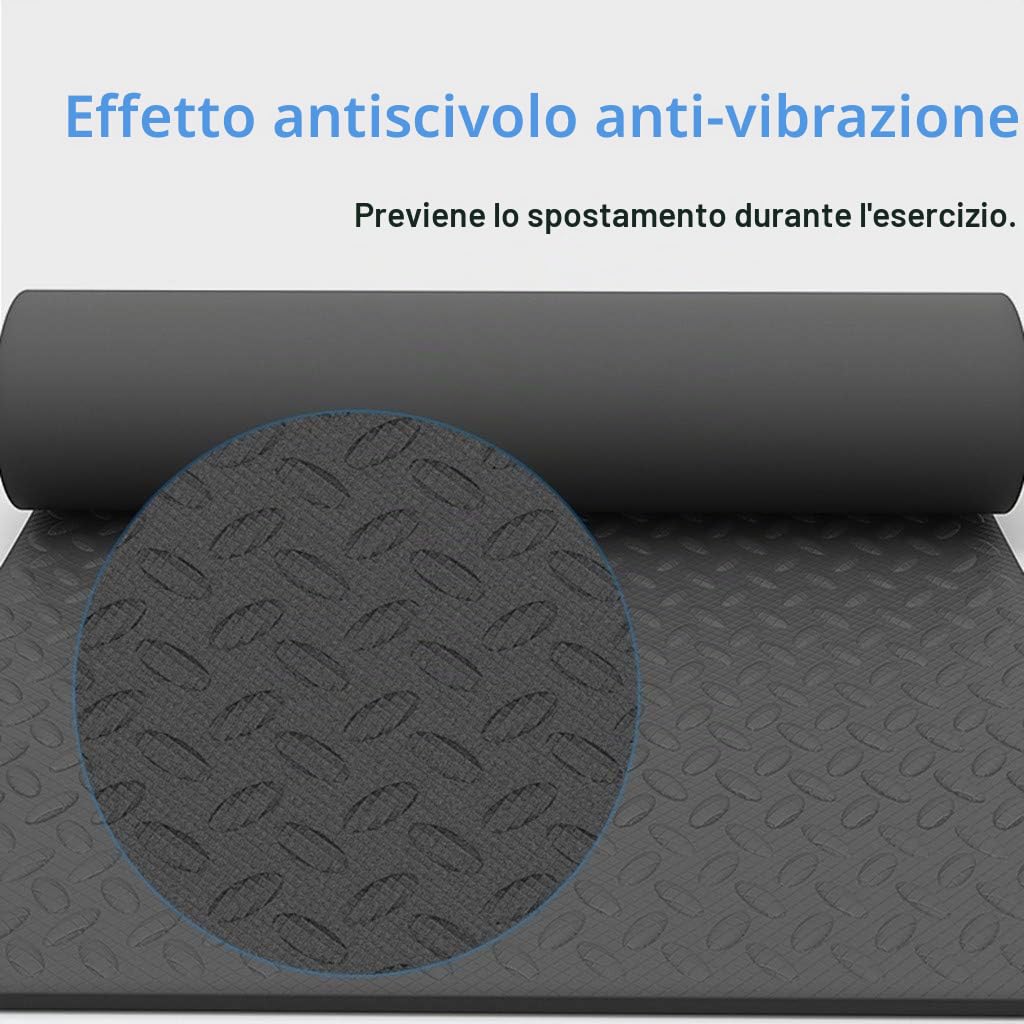 Tappetino per Tapis Roulant Insonorizzante Tappeto Antiscivolo, Materassino Fitness Pieghevole, Tappetino Antivibrante Tapis Roulant