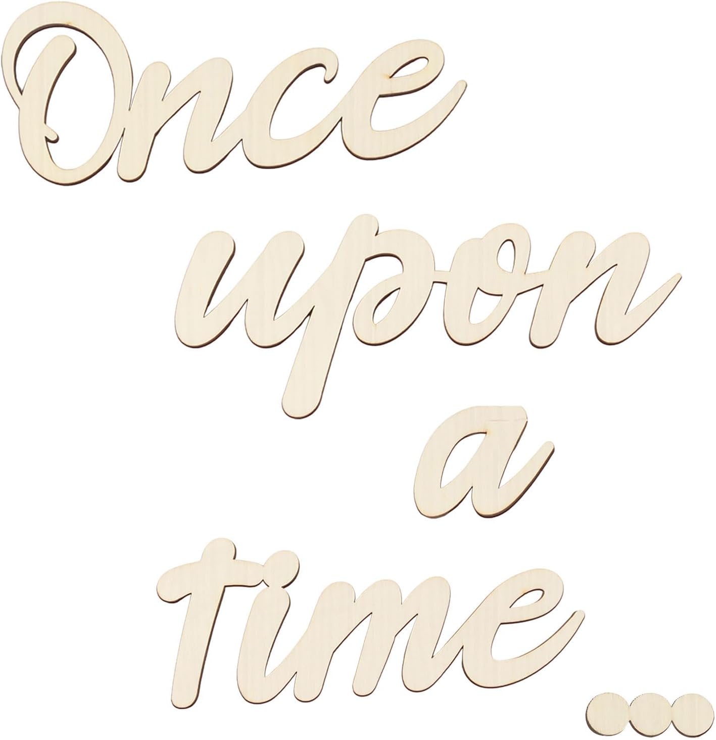 Longan Craft Once Upon a Time Sign Nursery Decor Once Upon a Time Wood Sign Wall Decor for Reading Corner Kids Room Family Bookshelf Home Décor Birthday Present DIY Decoration