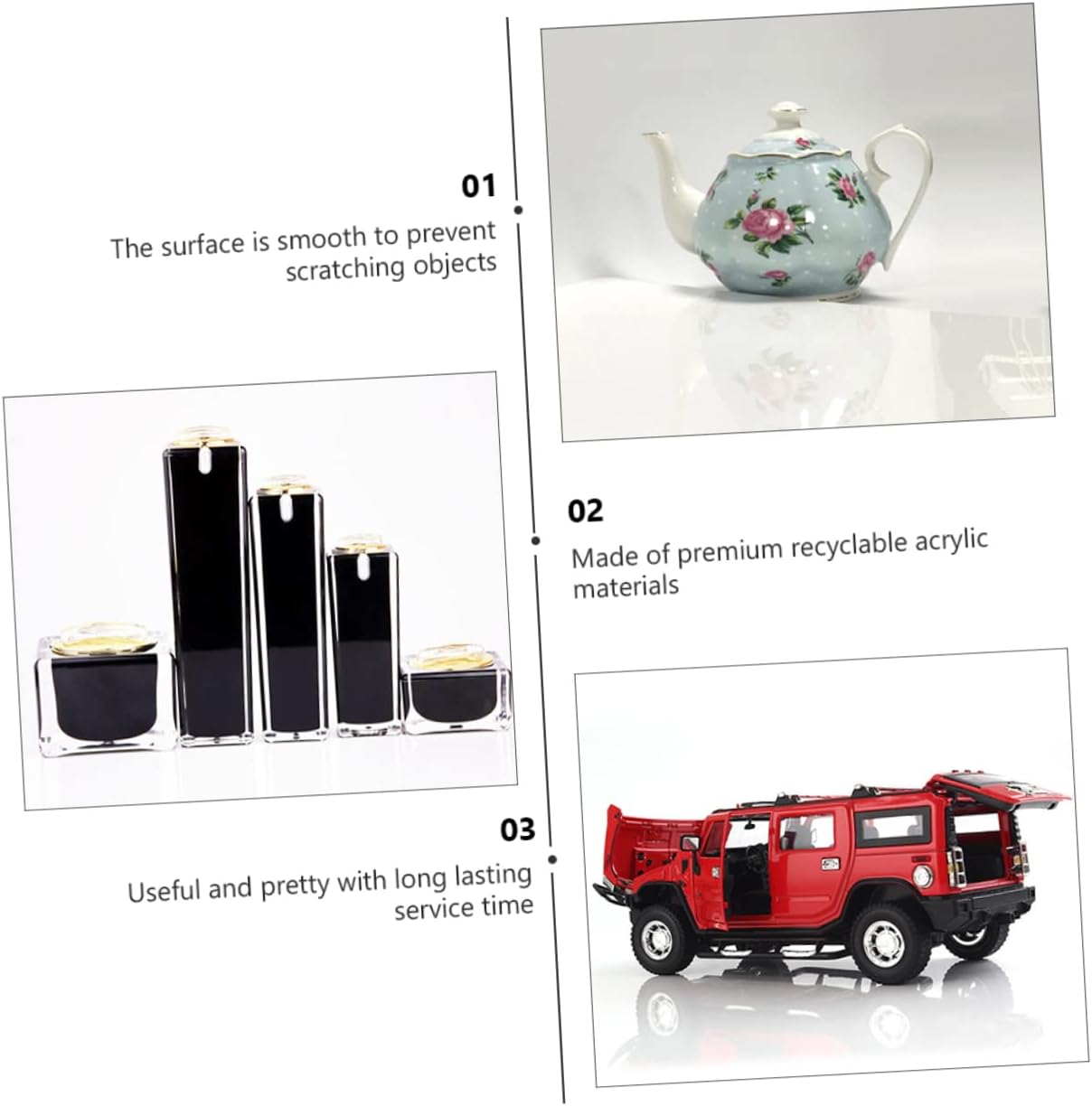 Acrylic Mirror Plate Photo Backdrop Photography Props 40x40cm Jewelry Background Makeup Photography Service