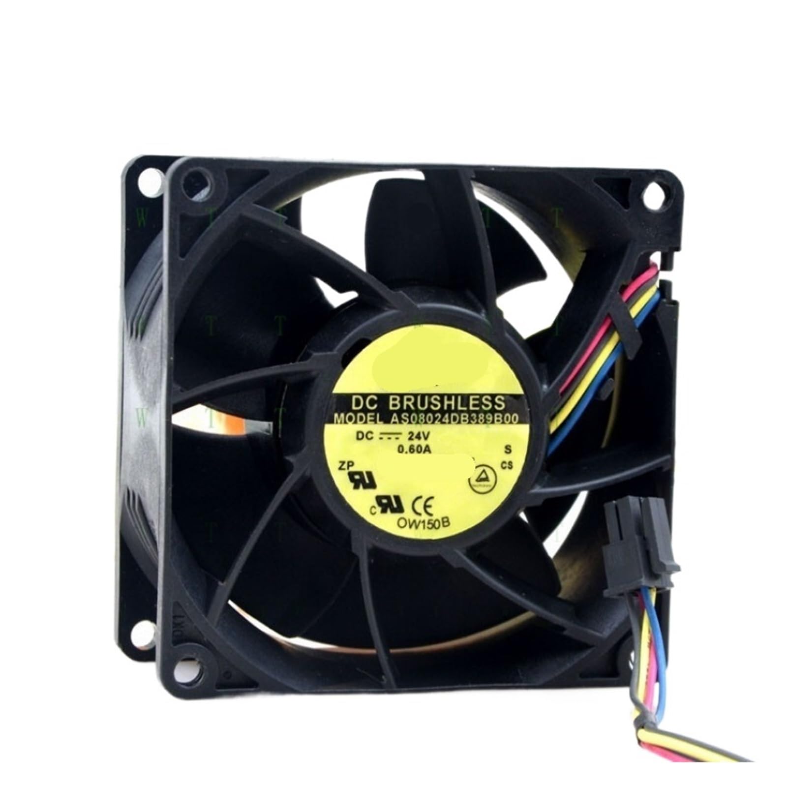 Fcarumiqp One Color Fan As08024db389b00 Dc 24V 0.60A 8038 8Cm 4 Cooling