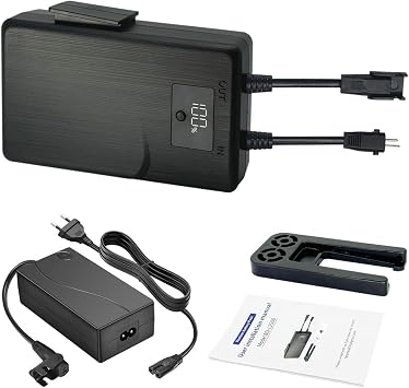 STAIGO Universal Battery Pack for Power Recliner with LED Display-with Charger Reclining Furniture,Sofa,Lift Chair,Wireless Rechargeable Battery Pack for 2-Pin Electric Motion Furniture