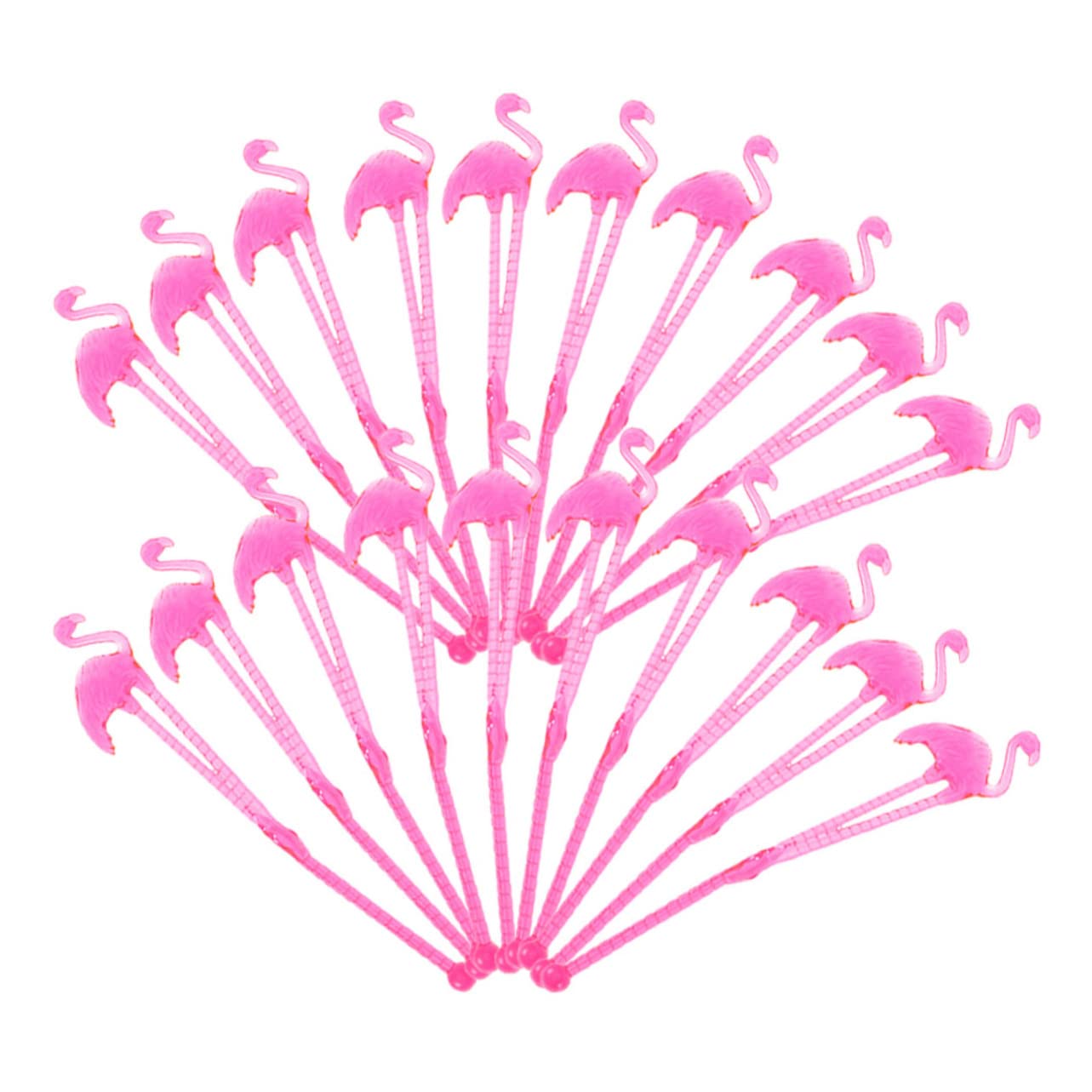 30pcs Flamingo Stirring Stick Cocktails Swizzle Sticks Stirring Sticks Decorative Stirring Rods Coffee Stirrers Kitchen Stirring Rods Juice Supplies Plastic Banquet re-usable