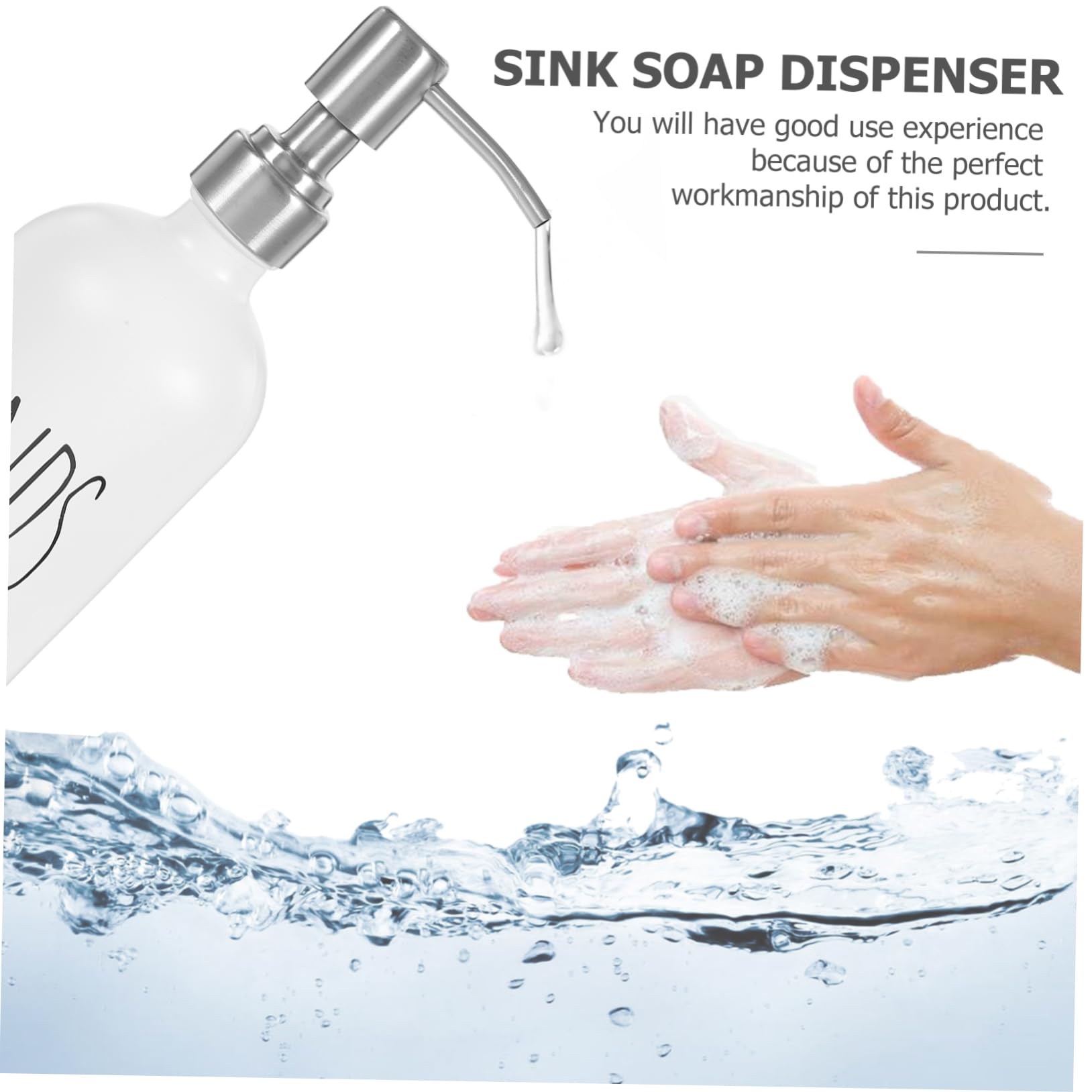MAGICLULU 5 Stück Glass Seifenspender mit Pumpe Nachfüllbarer Seifenspender für Bad und Küche Leckfrei Design für Lotion und Shampoo