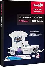 Koala Sublimation Paper 13x19 Inch 120gsm 120 Sheets, Apply for personalize Tumbler, Light Colored T-shirts and Other Sublimation Blanks, ONLY Compatible with Sublimation Ink