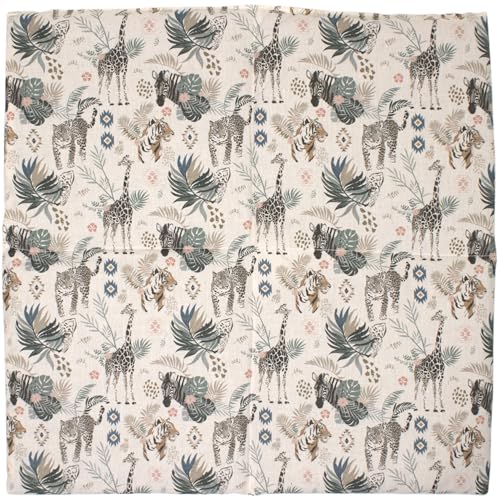 Cojín de semillas de uva, 40 x 40 cm, 4 cámaras, XXL, tejido orgánico, animales salvajes