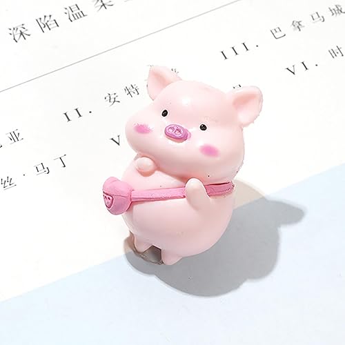 Mini Pig Statue Home Decor Cute Doll Miniature Animal Figurines It can be placed on the desktop