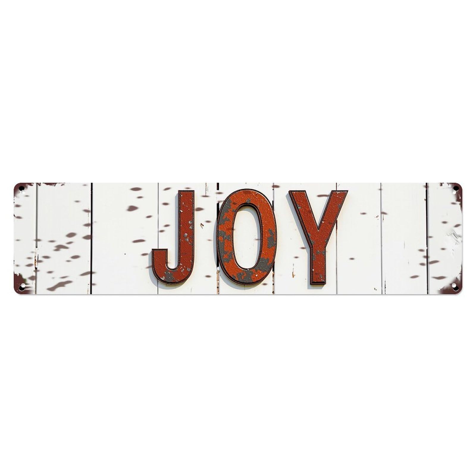 Rusty Metal Letters On Wood Vintage Tin Sign Retro Metal Wall Decor Metal Poster, Home Bar Garage Farmhouse Cafe Wall Art Decoration 4x16Inch