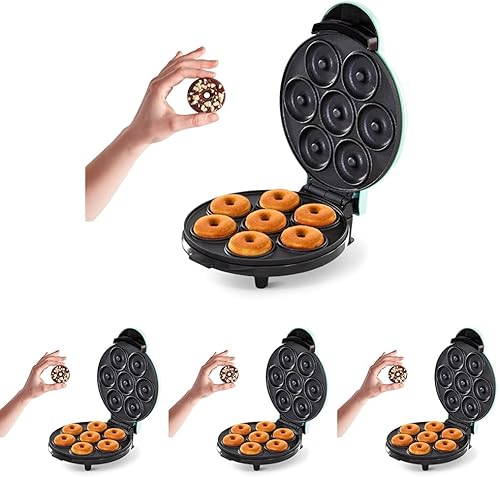 Vista 9 de DASH Express Mini máquina para hacer donas - Fabricante de postres caseros - Cuenta con superficie antiadherente de doble cara y diseño que ahorra