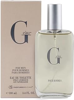 PB ParfumsBelcam G eàu Eau de Toilette - Perfume en espray para hombre, 3.4 onzas líquidas, colonia asequible de larga duración, aroma masculino moderno con fragancia cítrica amaderada hecha con