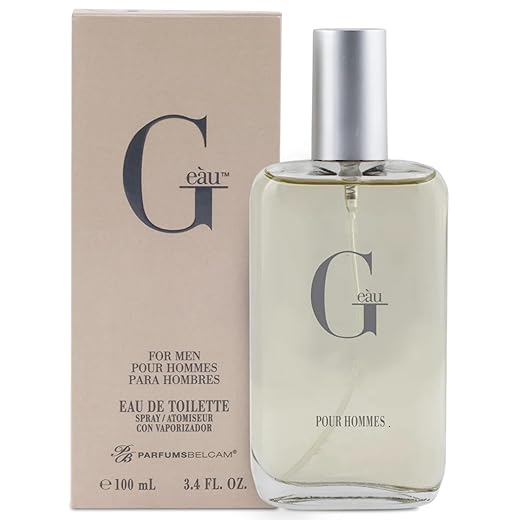 PB ParfumsBelcam G eàu Eau de Toilette Perfume Spray for Men - 3.4 Fl Oz Affordable Long Lasting Cologne, Modern Masculine Scent with Woody Citrus Fragrance Made with Premium Oils for All Day Use