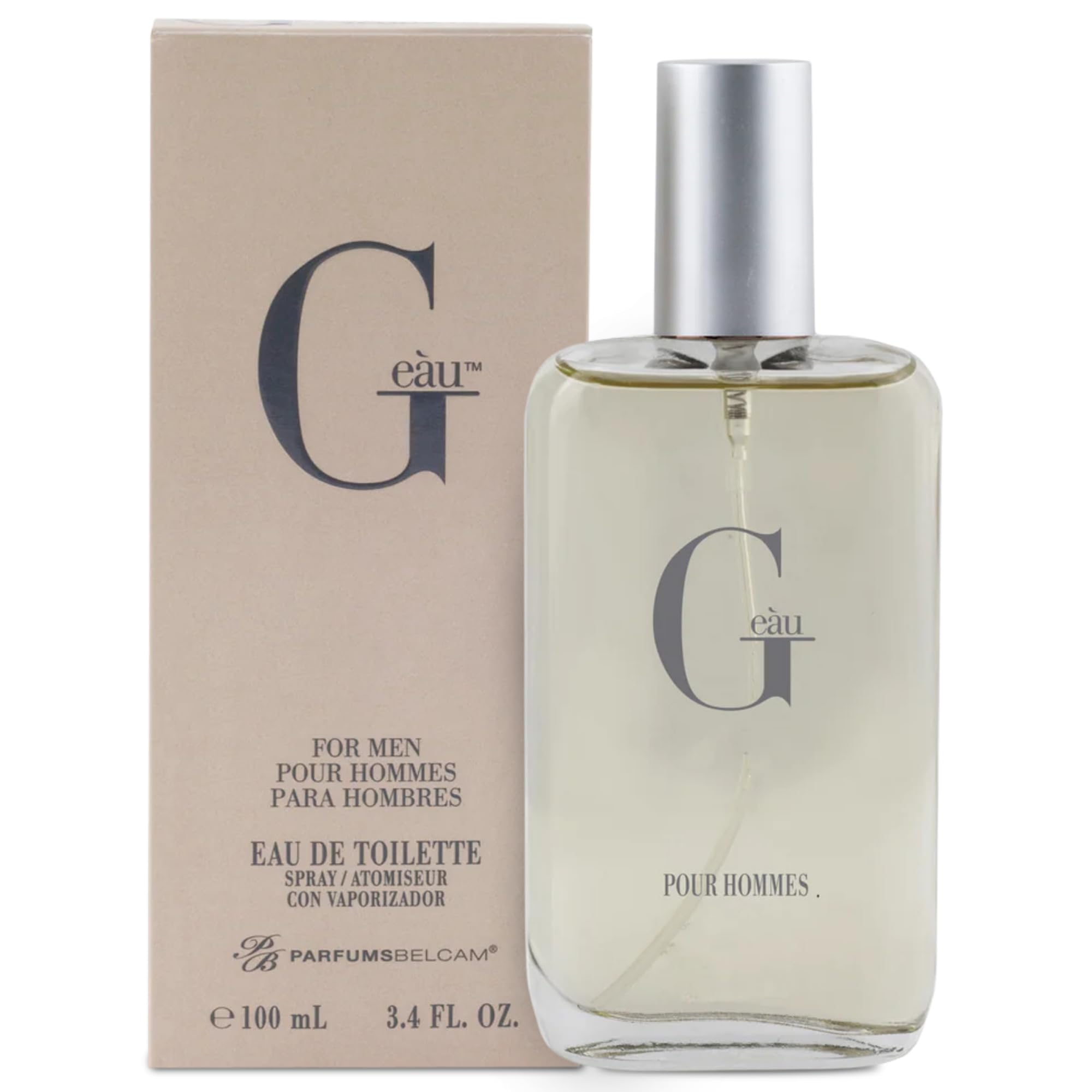 Parfums Belcam G Eau, Inspired by Designer Fragrance, Eau de Toilette Spray, 3.4 Fl Oz