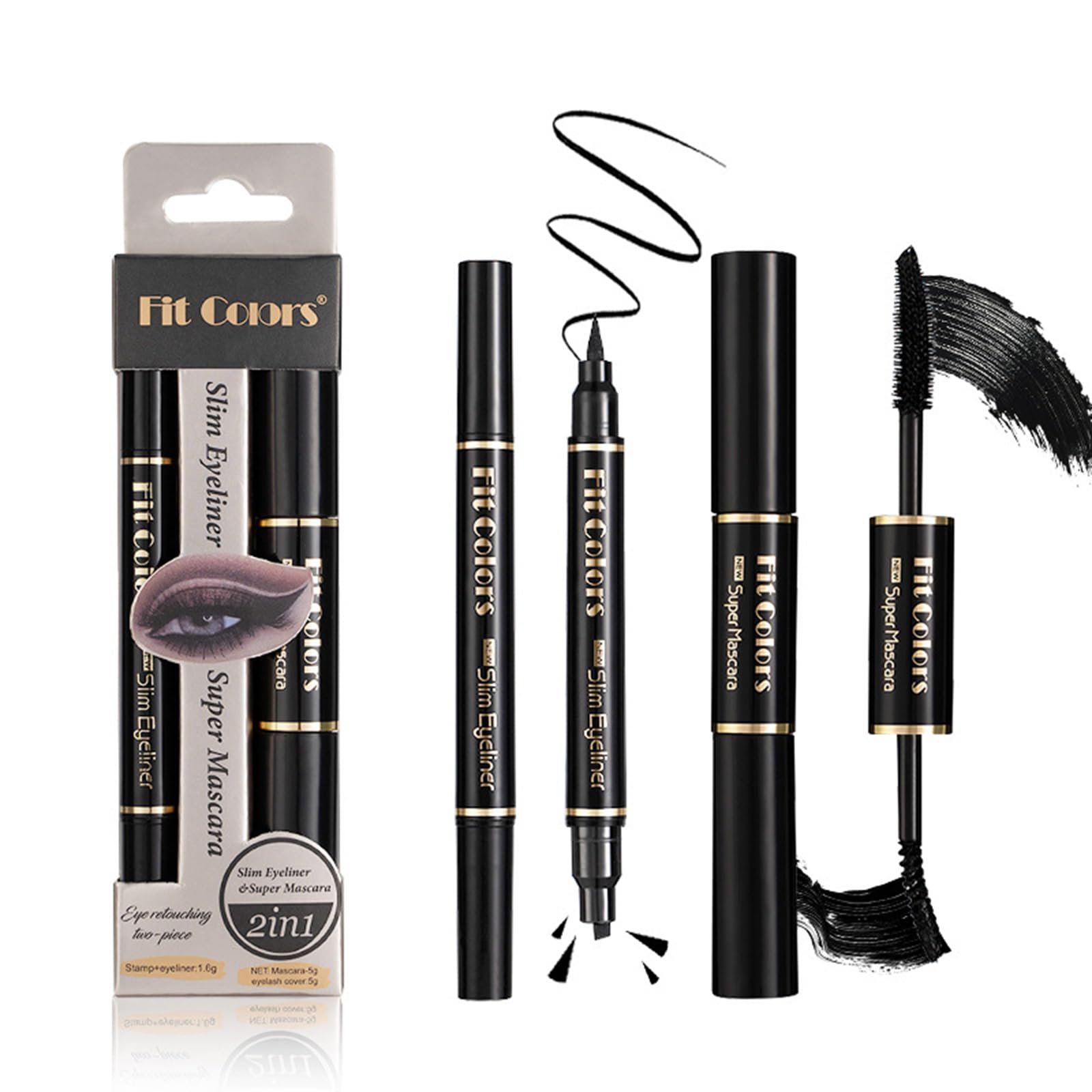 Set di Trucchi, FantasyDay Kit di Bellezza Cosmetici Kit per Occhi, Viso e Labbra - Natale Regalo Xmas Makeup Gift Set con Correttore, Rossetti, Lucidalabbra, Palette Ombretti, Mascara, Trousse, Fard