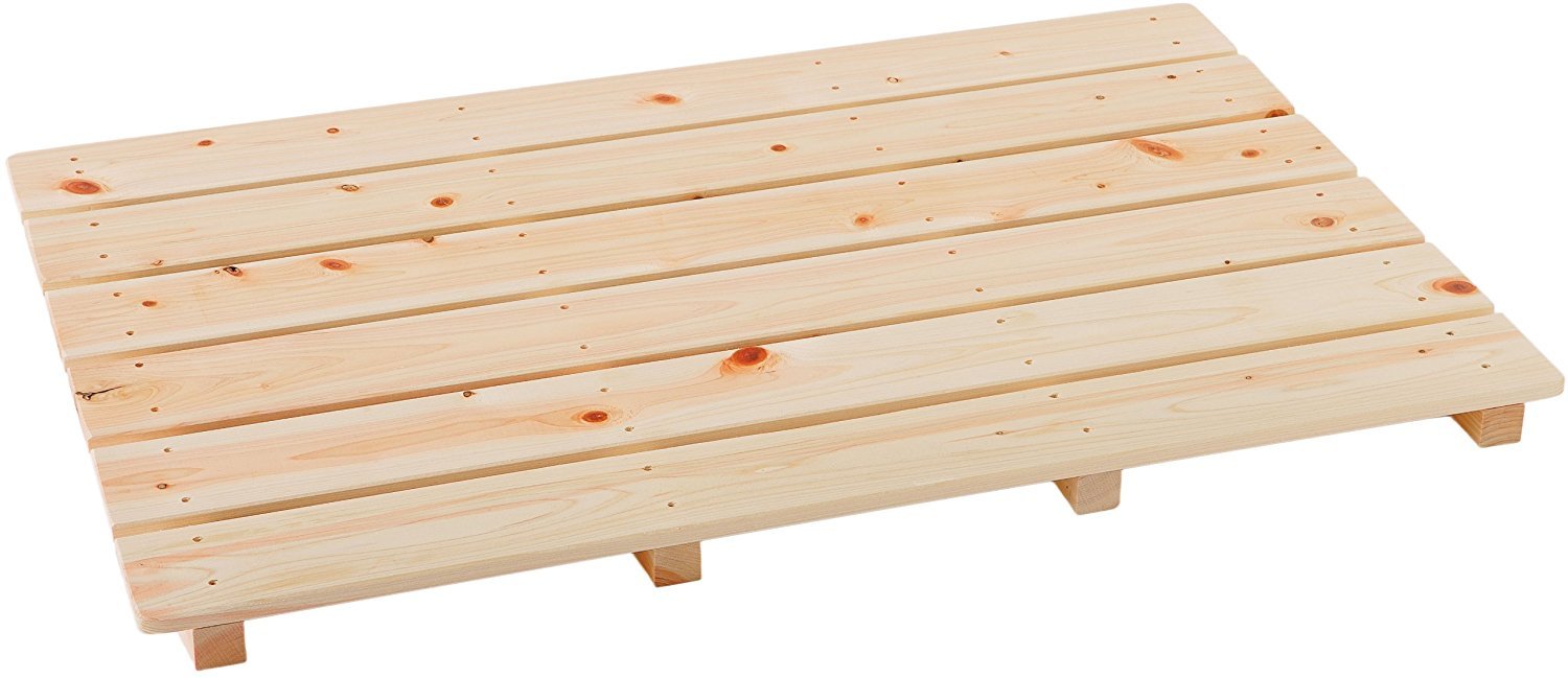 Amazon.co.jp: 池川木材 すのこ 桧 厚板すのこ 6枚打 約85×56cm 日本製