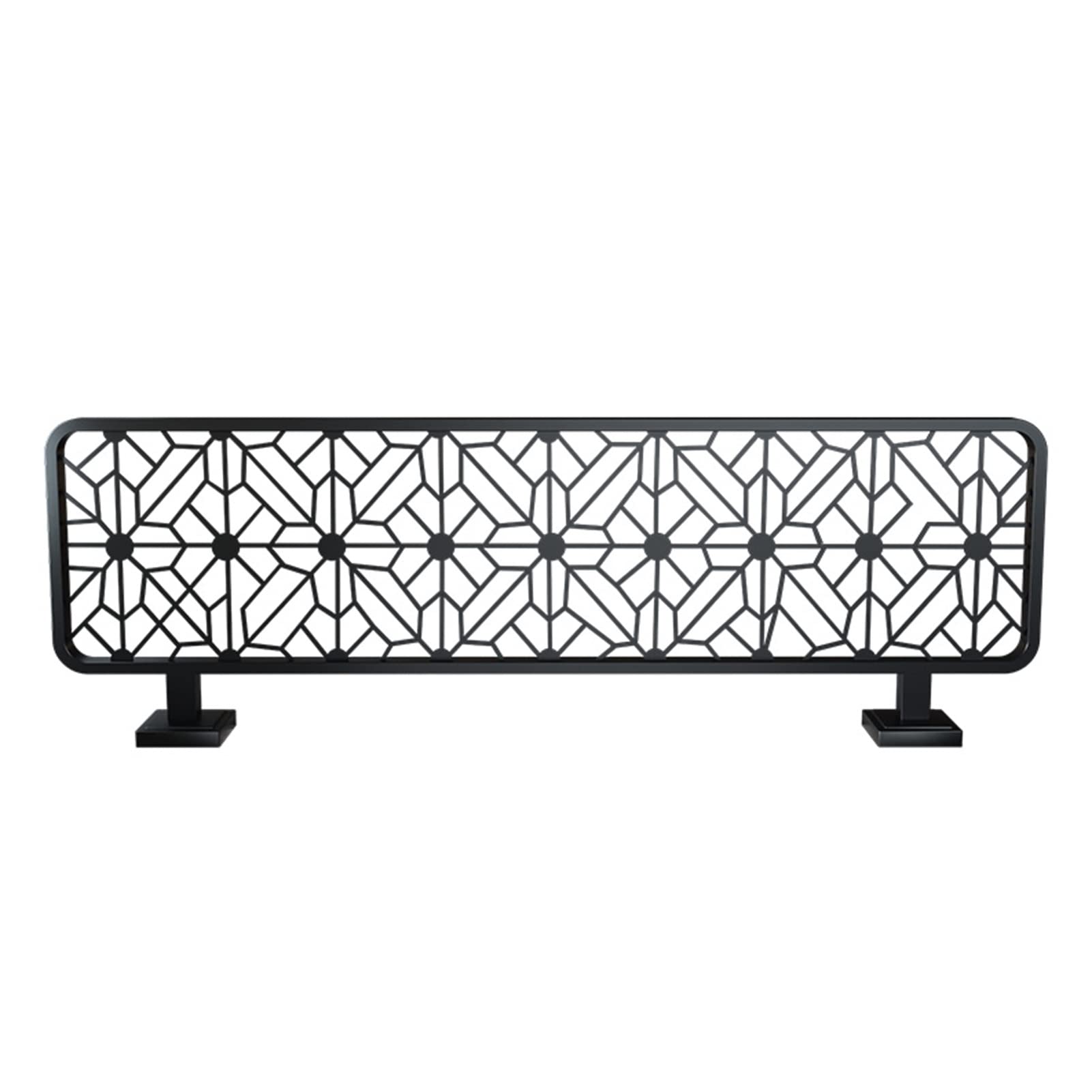 KLGFBDC Stylish Black HOL Iron Room Dividers for Dining & Office, 110cm Non-Fading Decorative Partitions, Modern 30cm for Restaurants & Workspaces