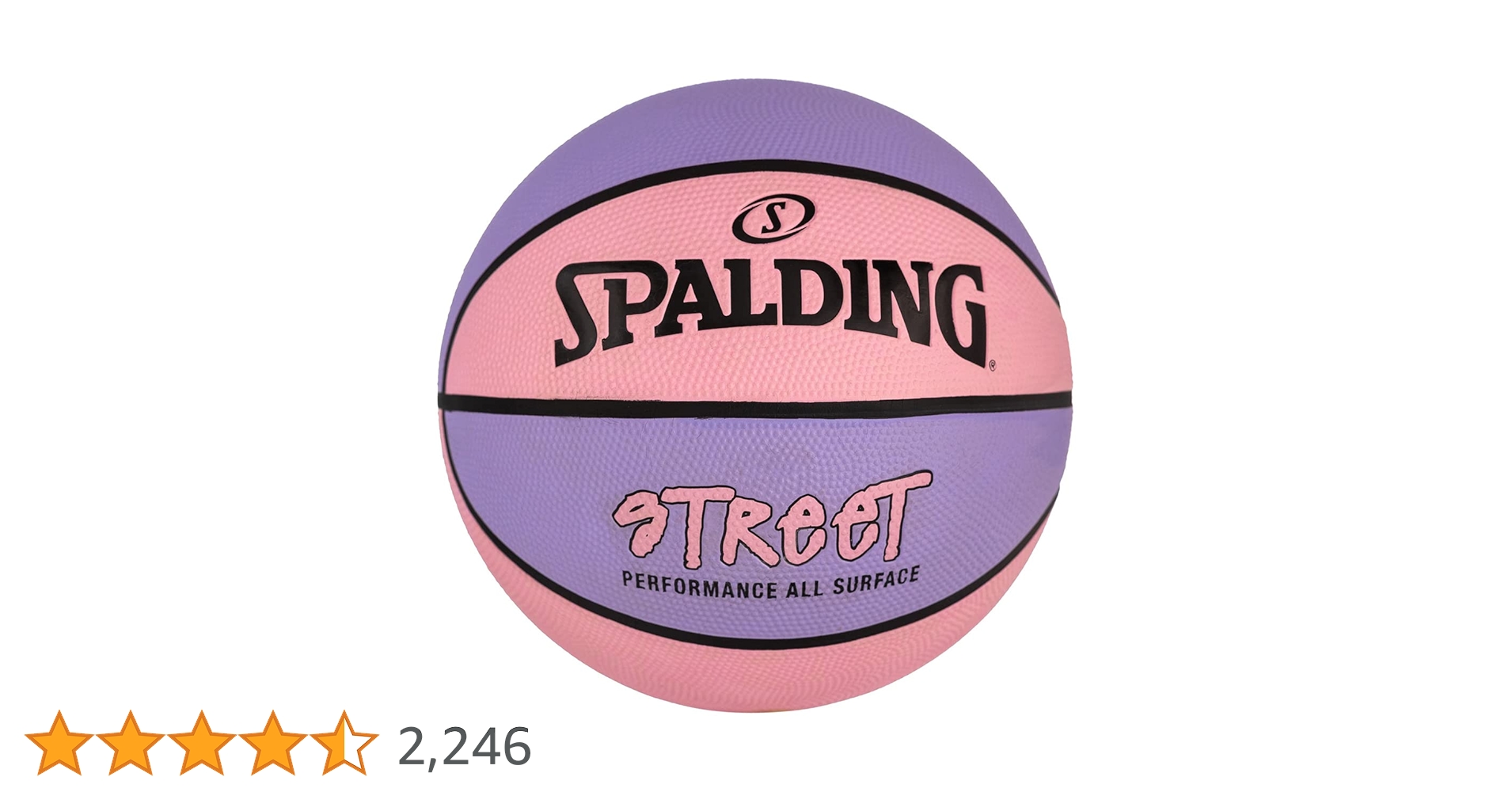 Amazon | Spalding Street Pink Outdoor Basketball 28.5