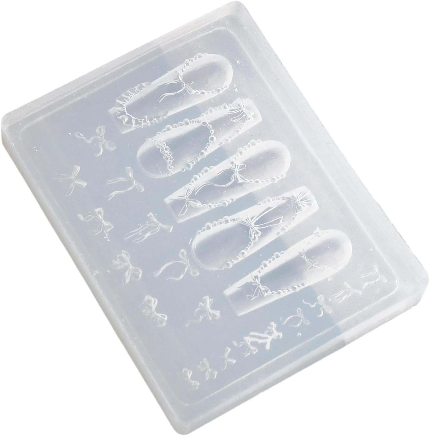 Multi Pattern Nails Silicone Mold Soft Flexible Materials Easy to Use Manicure Kits Nails Art Stamping Tool