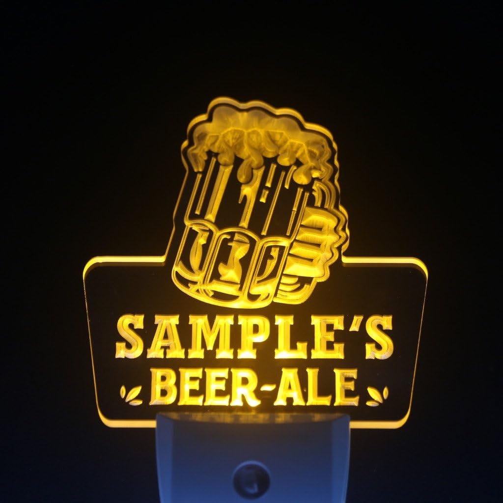 ADVPRO wspn-tm Name Personalized Custom Best Beer Ale Home Bar Pub Day/Night Sensor LED Sign