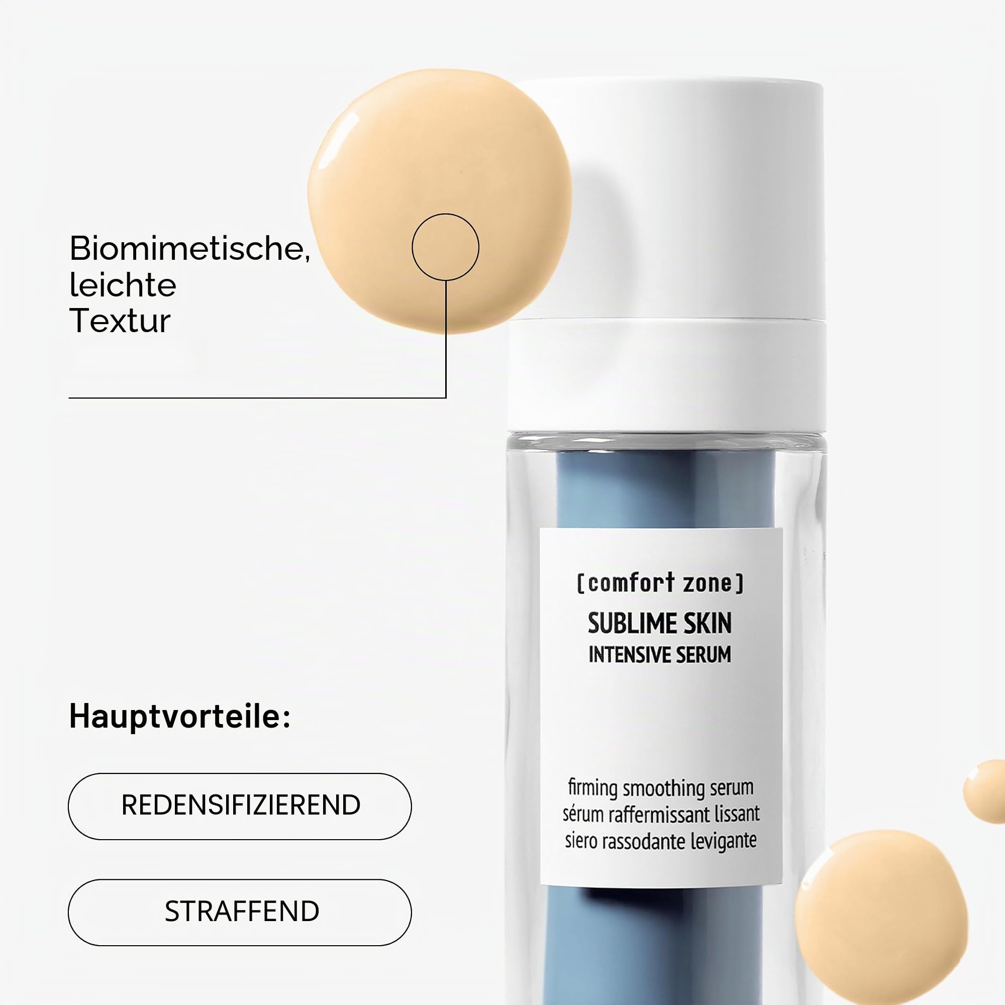 Comfort Zone - Sublime Skin Intensives Gesichtsserum Nachfüller (30 ml), Anti-Aging Hautpflege für Falten, glättende & straffende Formel, vegan
