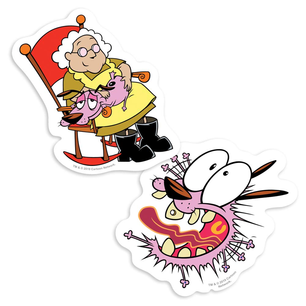 Popfunk Courage the Cowardly Dog and Murial Collectible Stickers