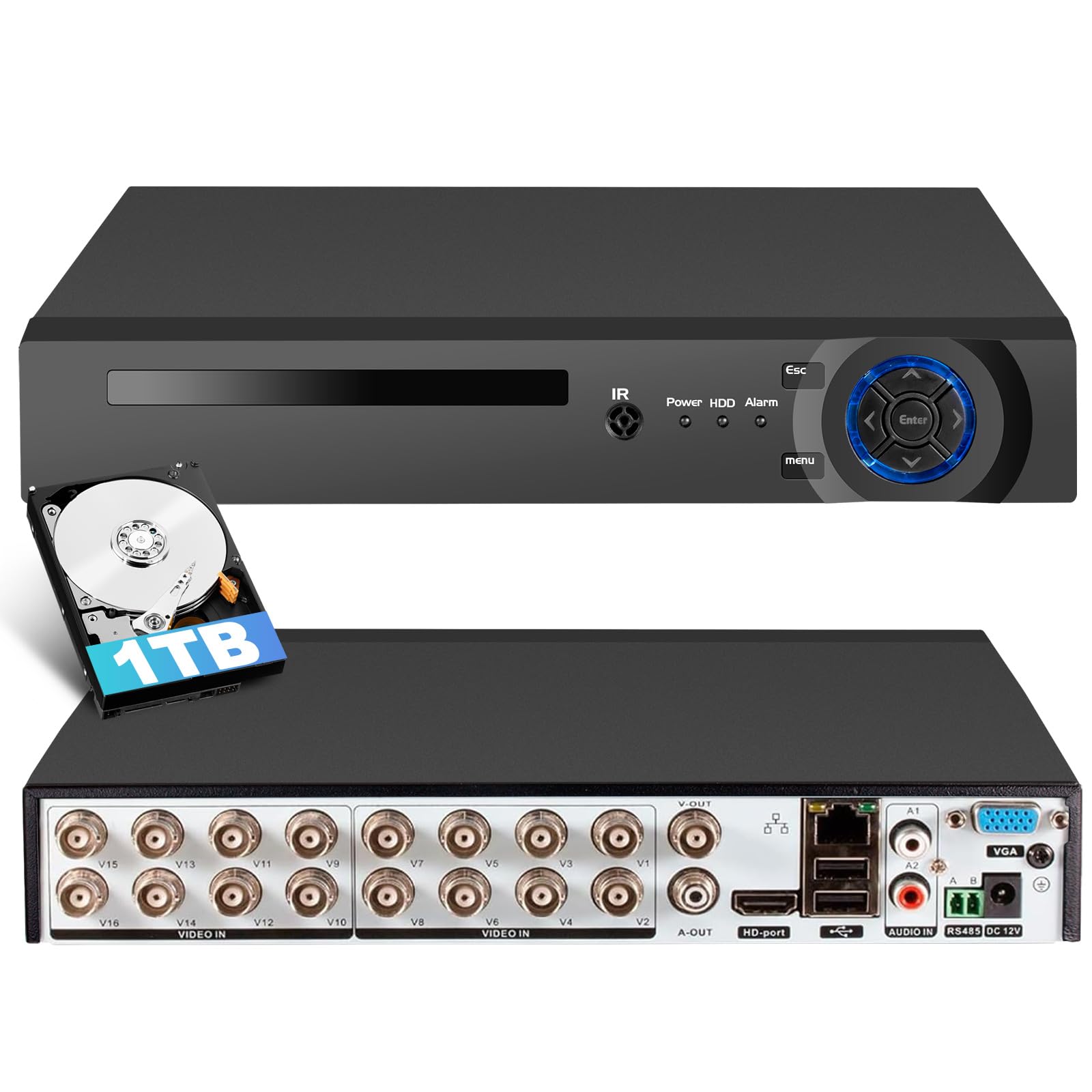 Amazon.com: Fuers 16 Channel Digital Video Recorder 16CH