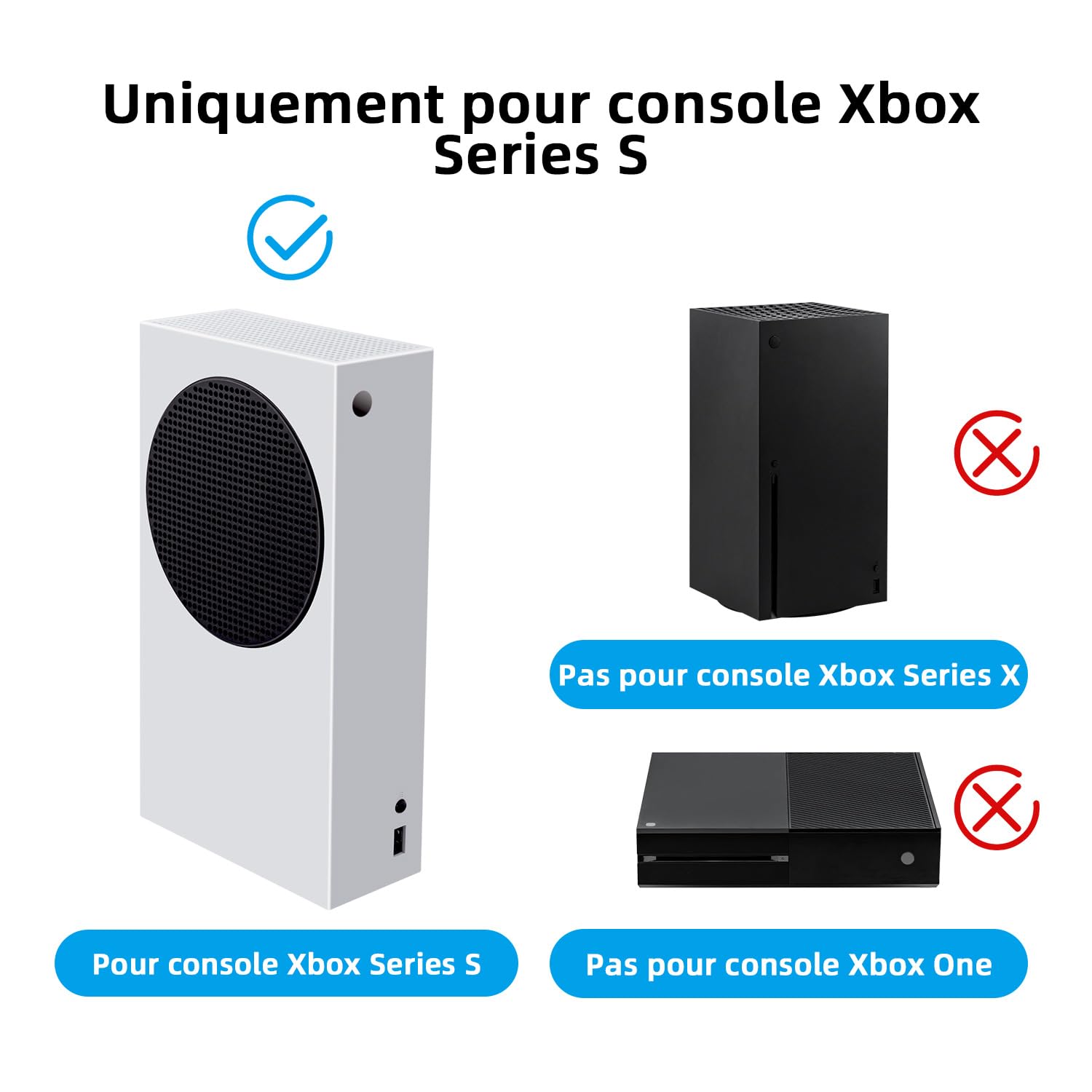 Mcbazel Magnétique Smart Wraps de Protection pour Console Xbox Series S, Accessoires en Cuir PU de Qualité Supérieure et Doublure Intérieure Douce - Camouflage Gris