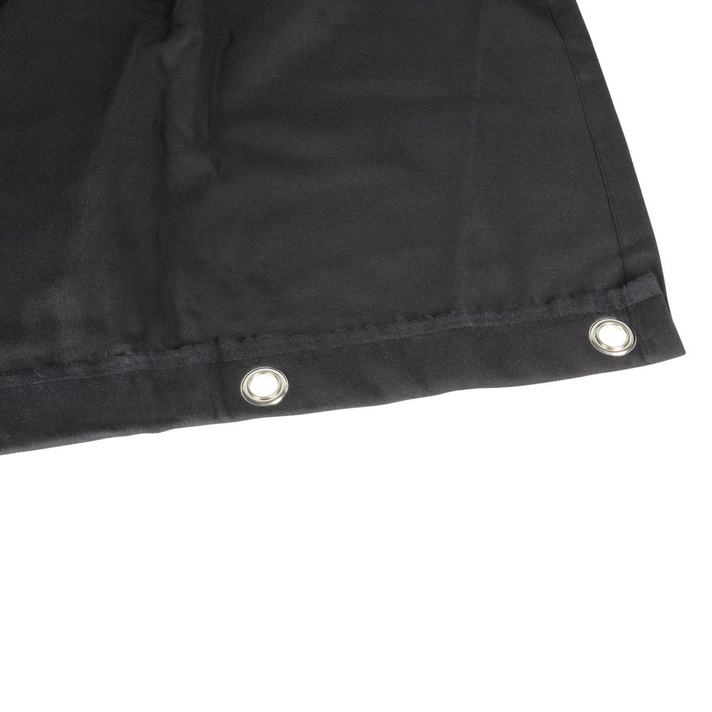 Adam Hall Accessories 0152 X 63 - Bühnenmolton B1 schwarz mit Ösen brüniert 6 x 3 m