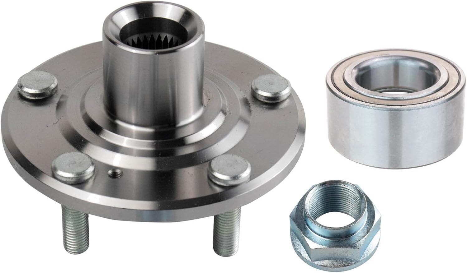 TRQ Front Wheel Bearing & Hub Kit Compatible with 2001-2003 Acura CL 2002-2006 RSX 1999-2003 TL 1998-2002 Honda Accord 2002-2004 CR-V 2003-2011 Element