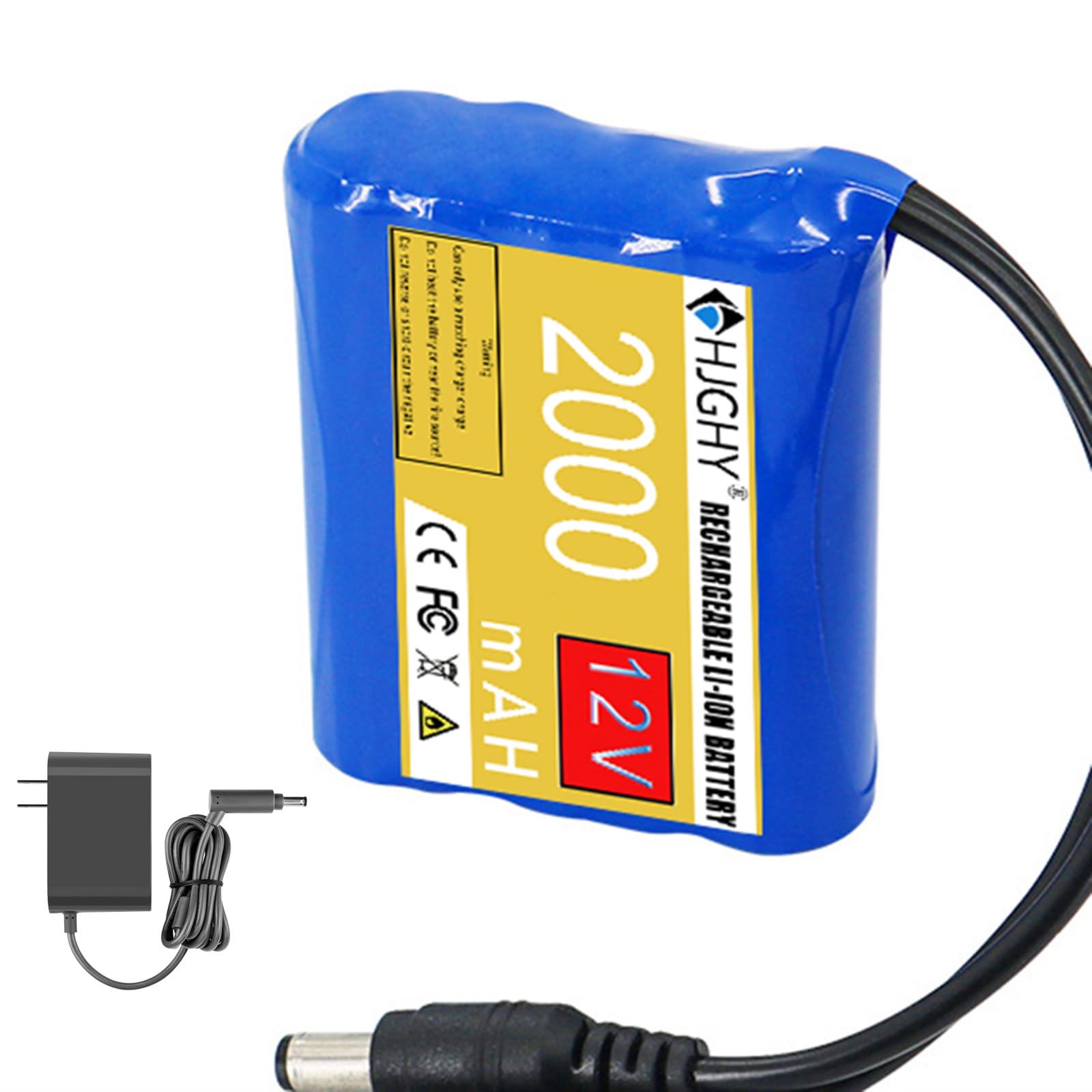 Amazon.co.jp: HJGHY DC充電式リチウム電池パック 12V 2000mAh 2500mAh